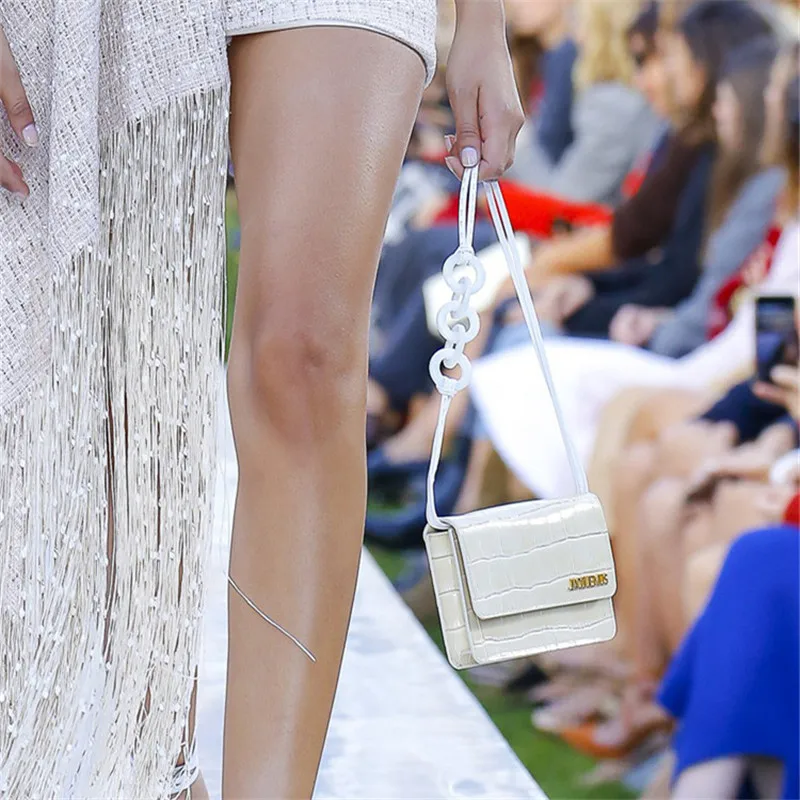 Женская сумка новинка 2019 маленькая через плечо с крокодиловым кольцом