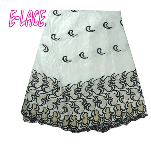 Высокое качество Африканский Базен Riche Getzner Черный Brocade Ткань Гвинея 1706b1616d20 |