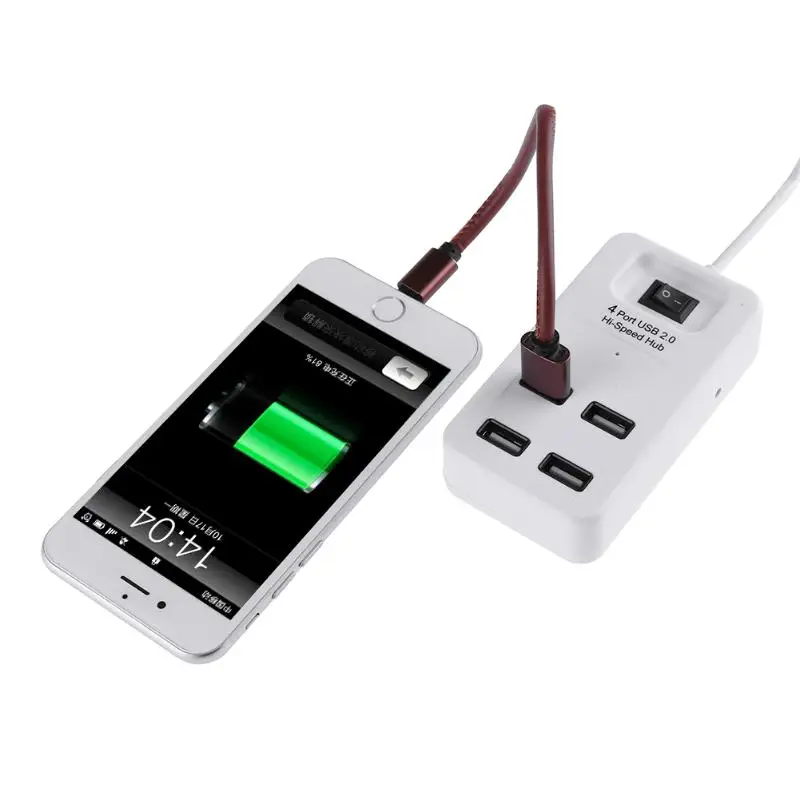 Внешний телефон 5 в постоянного тока USB 120 длина см высокоскоростной 4-портовый