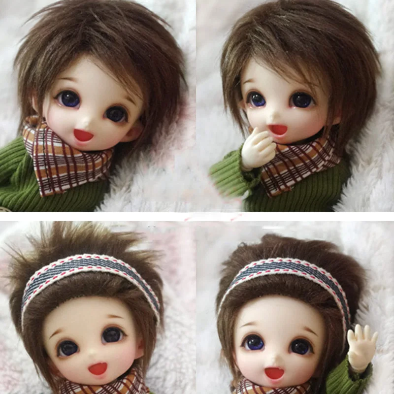 1 шт. розничная продажа 5 Цвета кукла Аксессуары BJD 1/12 парик 1/8 короткие | Игрушки и