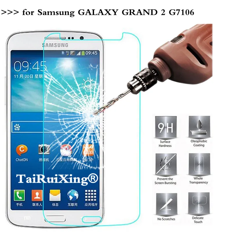 Защитная пленка из закаленного стекла 9H 2.5D 0 26 мм для Samsung Galaxy GRAND 2 G7106 G7102 G7105