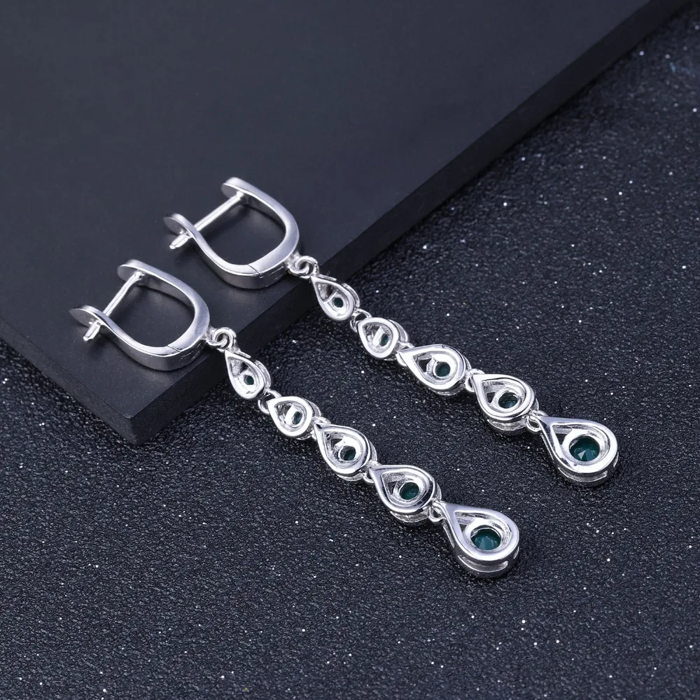 Женские Балетные серьги GEM'S элегантные подвески из стерлингового серебра 925
