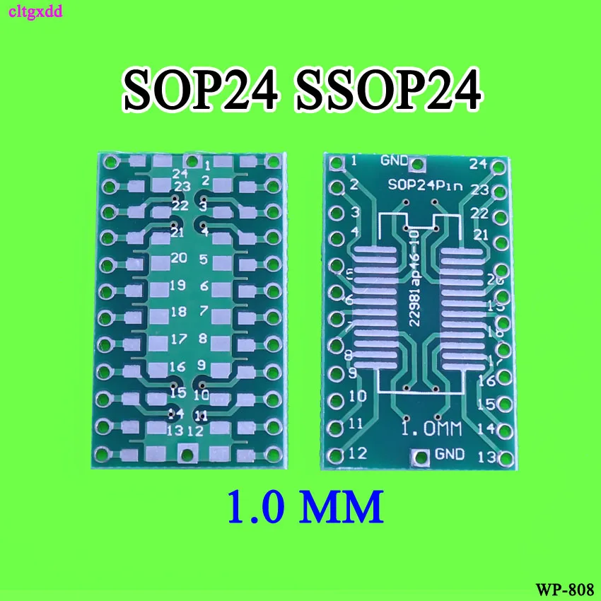 Cltgxdd 10 шт. SOP24 SSOP24 плата адаптера DIP 1 0 мм Шаг детской платы адаптера|Соединители| |