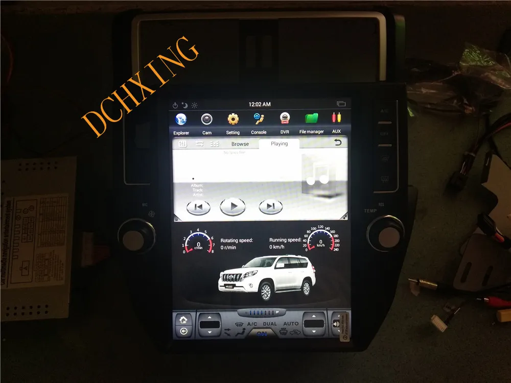 12,1 ''tesla стиль Android 8,1 автомобильный dvd-плеер gps навигация для Toyota Land Cruiser Prado 2010 2011 2012 2013 PX6 CARPLAY