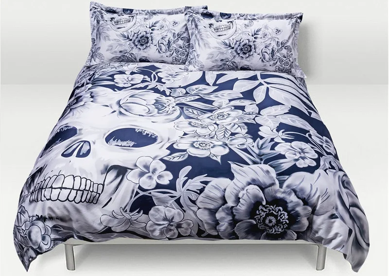 Дизайнерский дизайн 3 черепа Король Королева Размер 4 шт Роскошная Цифровая