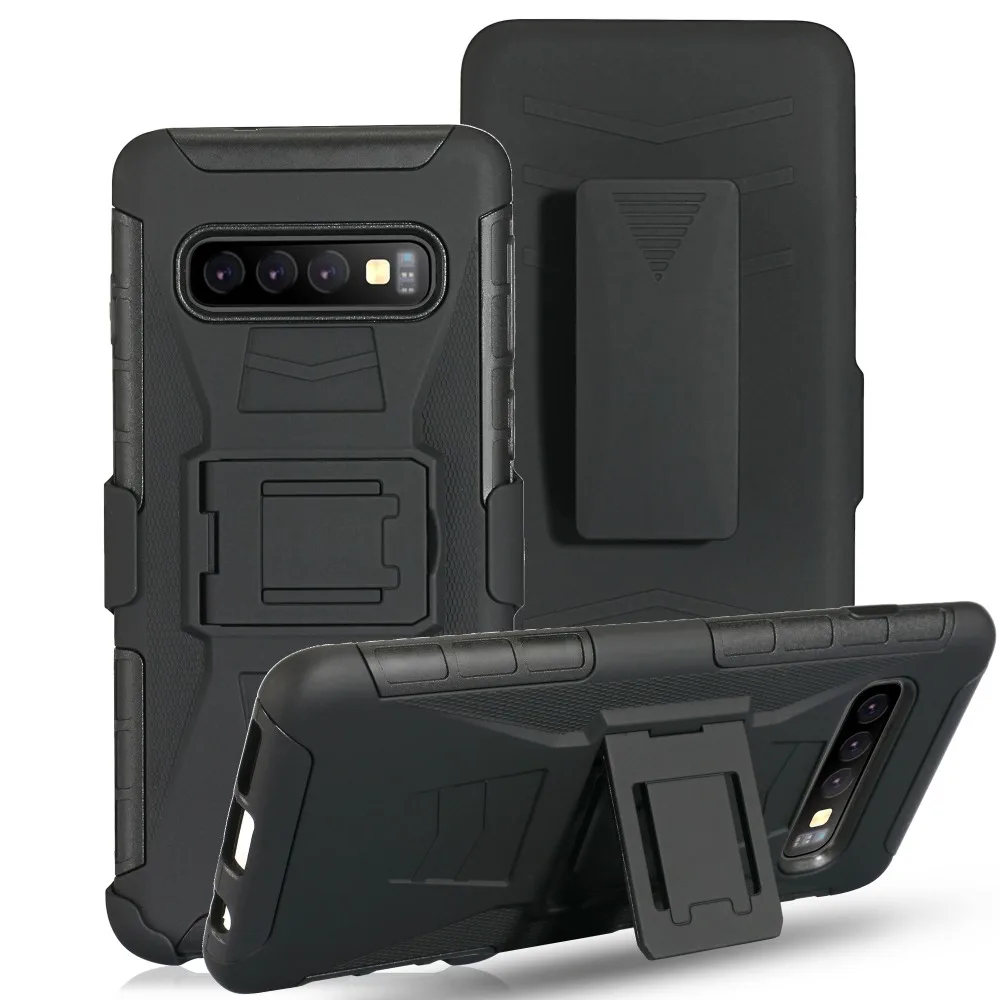 Для samsung Galaxy S4/S5/S6/S7/S8/S9/S10 Plus Note3 4 5 8 9 10 прочная кобура Зажим для ремня чехол подставка защитный чехол