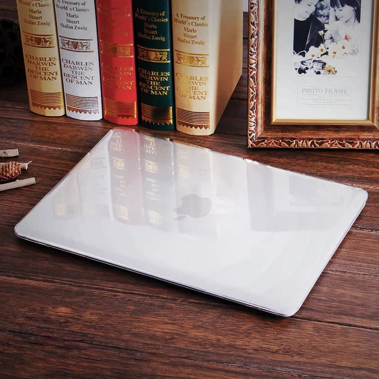 Чехол для ноутбука Apple MacBook Air Pro retina 11 12 13 15 для mac book New Air 13 Pro 13 15 дюймов с сенсорной панелью+ Пылезащитная крышка - Цвет: Crystal  Transparent