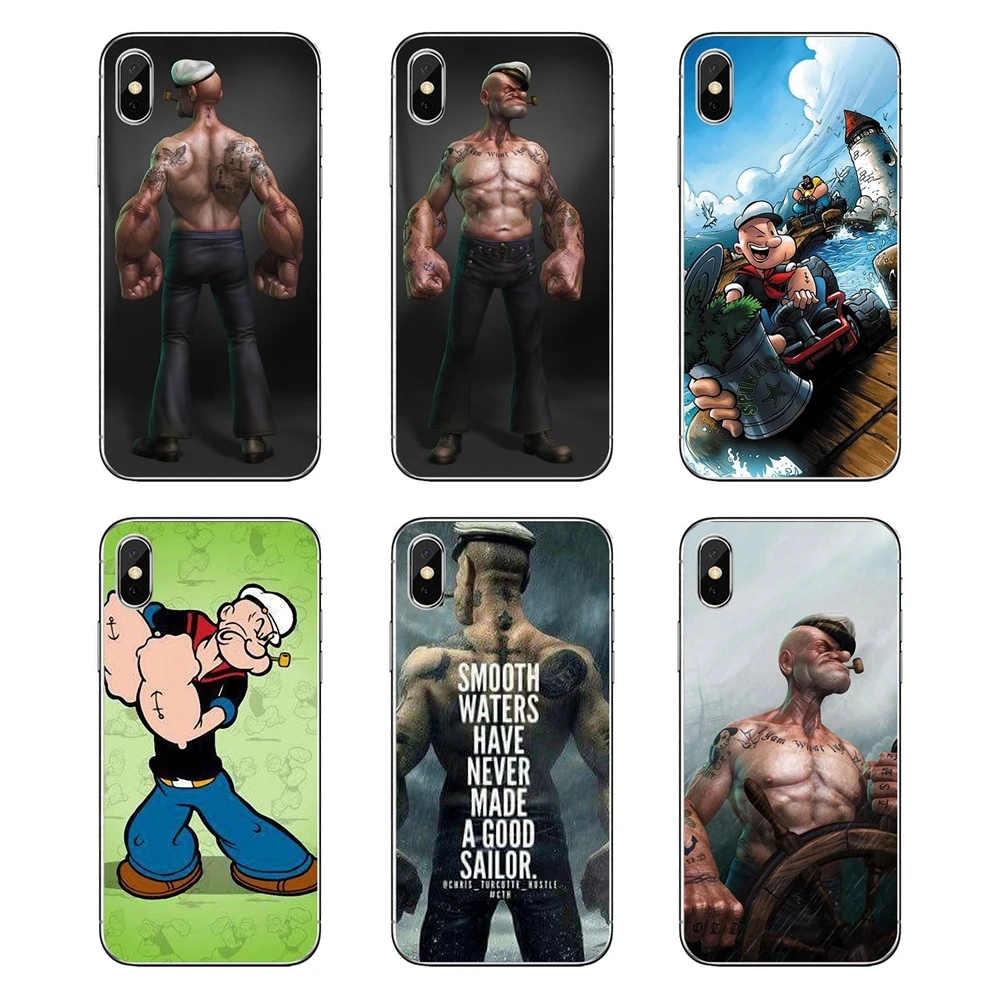 Прозрачные мягкие чехлы с рисунком аниме popeye poker для Xiaomi Mi A1 A2 5X6X8 lite SE Pro Max Mix 2 2S 3 Mi5