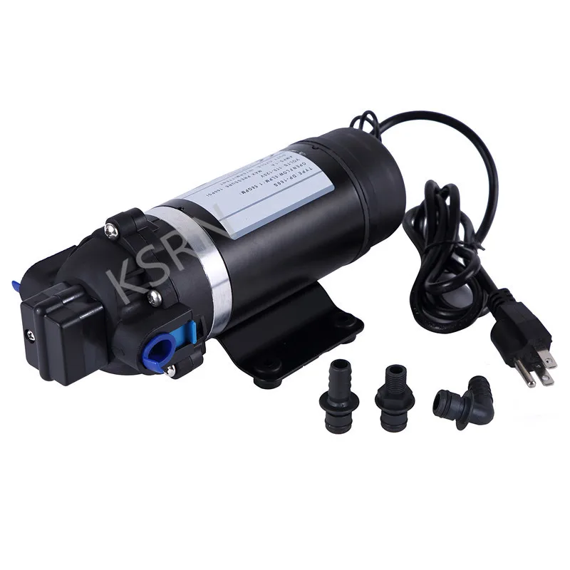 AC 110 V самовсасывающий мембранный насос высокого давления 160PSI поршневой для