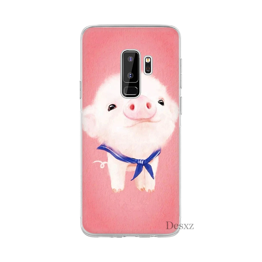 Чехол для телефона Desxz с милой Свинкой Samsung Galaxy S3 S4 S5 S6 S7 Edge S8 S9 S10 Plus S10e жесткий
