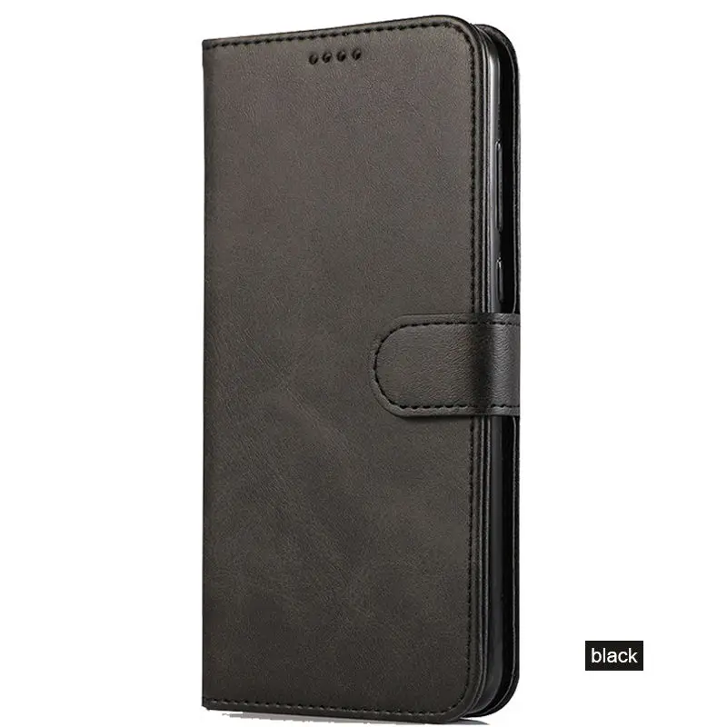 black Чехол-бумажник с откидной крышкой для Xiaomi Redmi Note 5, роскошный кожаный чехол-книжка для телефона Xiaomi Redmi Note 5 Pro, чехол для Redmi Note 5, сумка - Цвет: black
