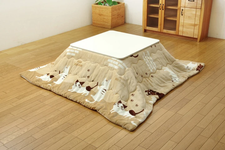 4 шт./компл.) современных японских Стиль мебель набор Kotatsu стол футон ковры нагреватель Гостиная набор мебели для центра Kotatsu стол