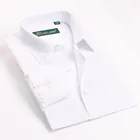 Классический Стиль Для мужчин; Классические деловые рубашки легкий уход бренд Для мужчин с длинным рукавом платье Рубашка в полоску социальных цвета