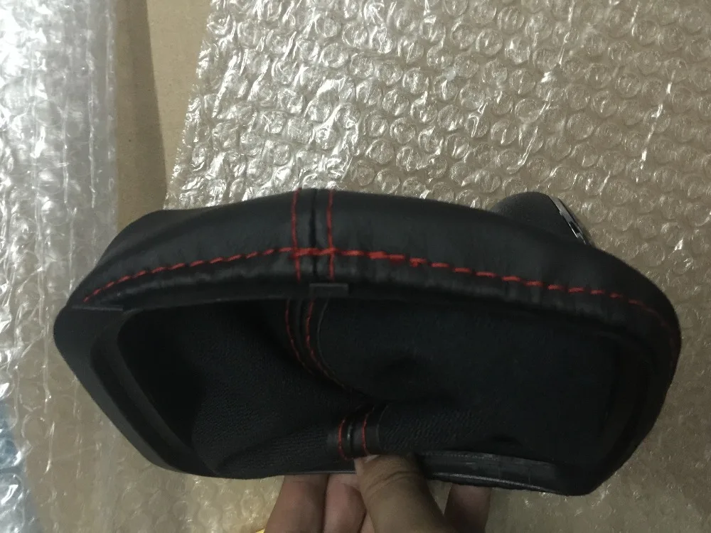 5 скоростей ручка переключения передач с кожаными сапогами чехлом GAITOR Boot красной