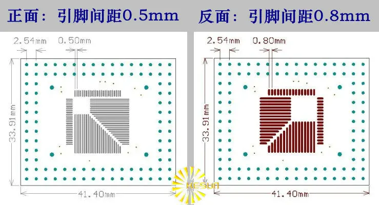 10 шт. TQFP/FQFP/LQFP QFP32/QFP44/QFP64/QFP80 QFP100 0 5 мм 8 IC разъем адаптера/пластина адаптера/разъем