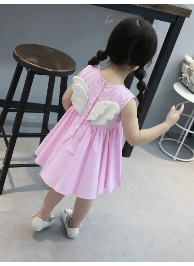 Летние платья для маленьких девочек малыш милый Хлопковое платье принцессы