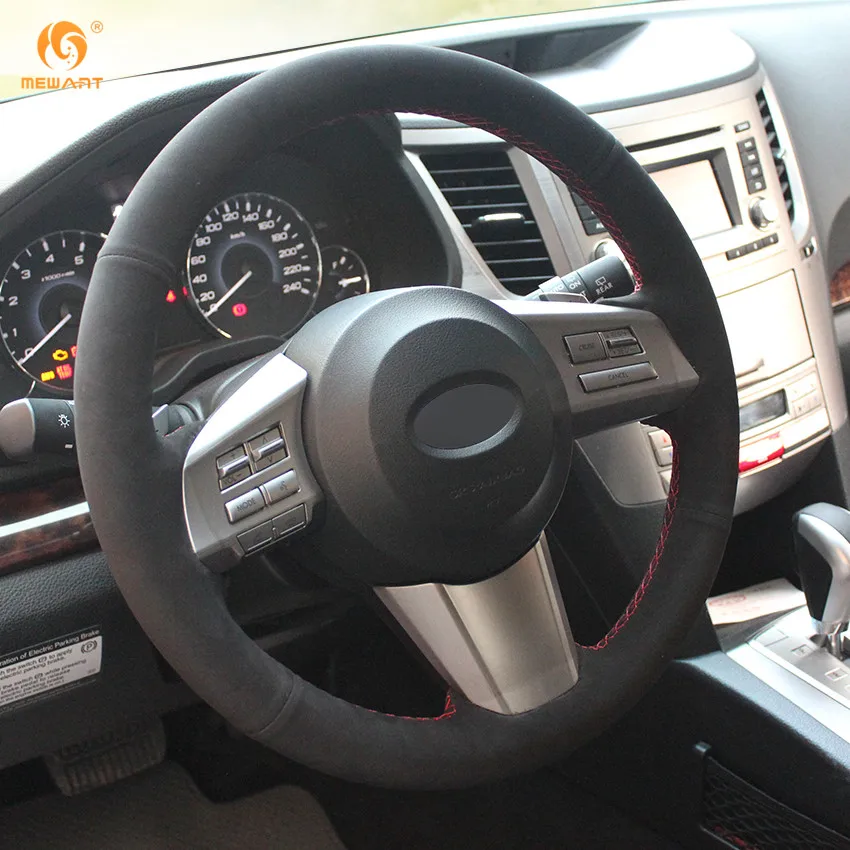 MEWANT черные замшевые аксессуары для Subaru Outback 2012 запчасти интерьера|car steering wheel