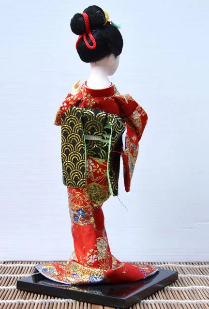 Красивая японская кукла гейша 30 см 12 дюймов статуи древняя культура ремесло для