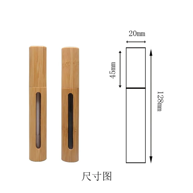 100 шт./лот 6 мл Высококачественная бамбуковая пустая Тушь трубка/блеск для губ