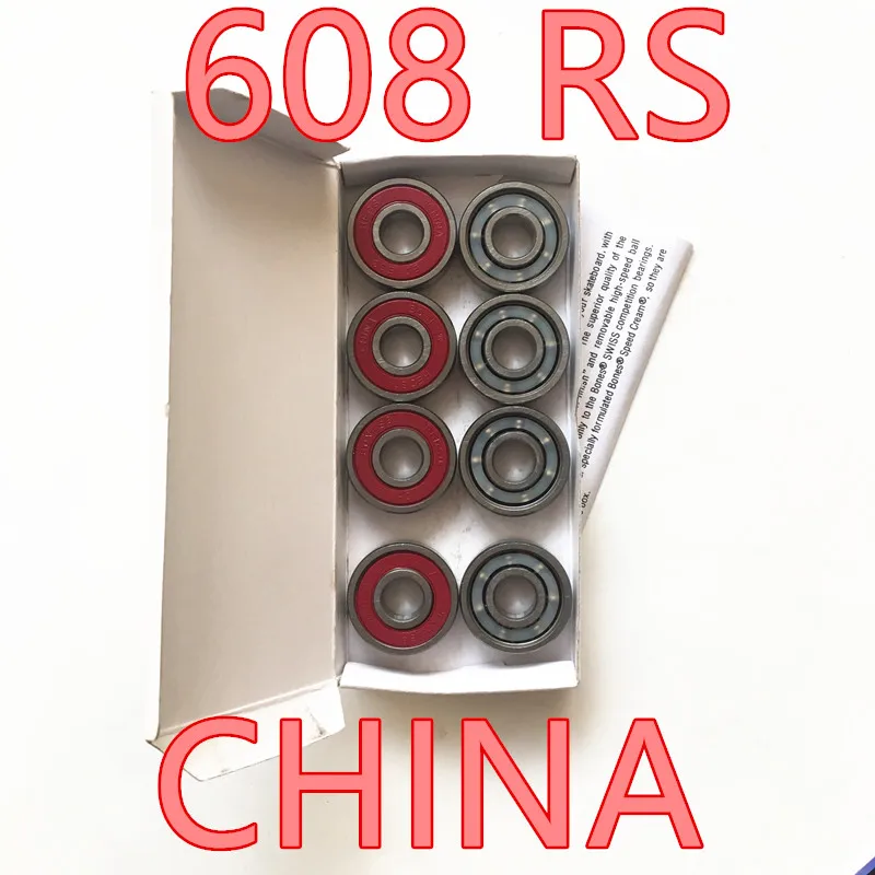 Упорный подшипник rodamiento красный Бесплатная доставка 608 Rs 8 шт./компл. 2rs 8*22*7 мм для