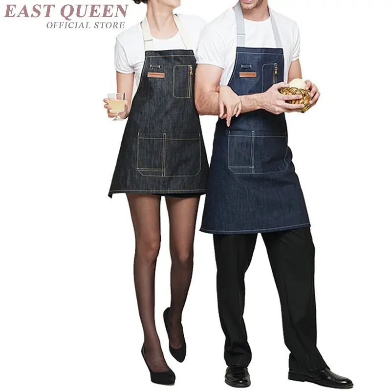 Джинсовые рабочие фартуки бариста pinafore Кофе Ресторан повара официант фартук для