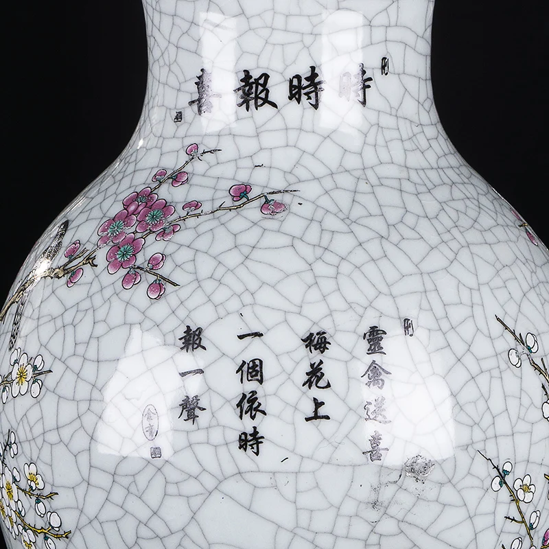 Цзиндэчжэнь фарфоровая керамическая ваза антикварная Новый китайский стиль