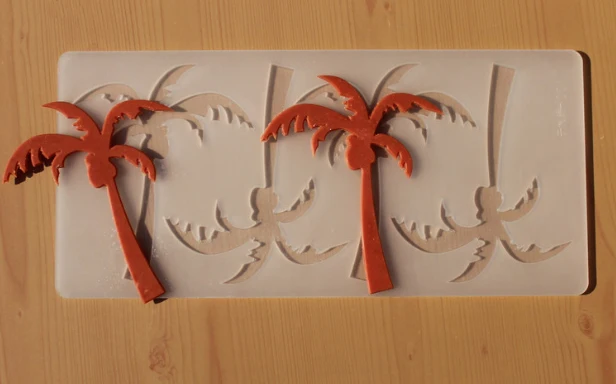 Реалистичная силиконовая форма для шоколада с кокосовым деревом Подключаемая ко