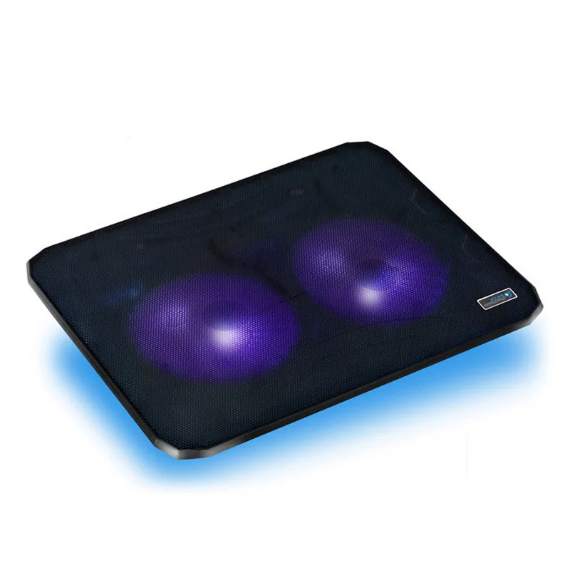 USB ноутбук охлаждающая подставка под 2 вентиляторы кулер для MacBook/lenovo/Dell/acer/Asus