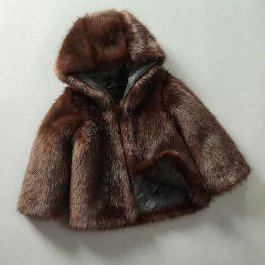 На осень-зиму пальто для детей с капюшоном и воротником Куртка manteau Hiver 2017 adolescente