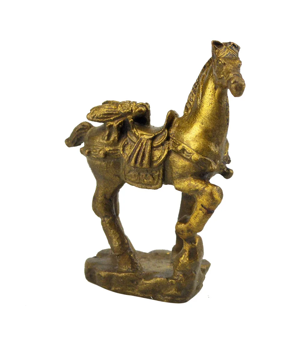 

Chinese Feng Shui Brass Fly on Horse Immediate Winning Career M5015