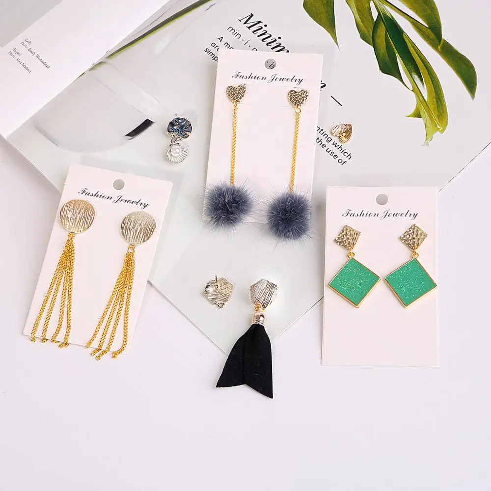 

Women DIY Charms Eardrops Base Findings With One Hole Women DIY Charms Earrings Oorbellen Jewelry Making Accessories