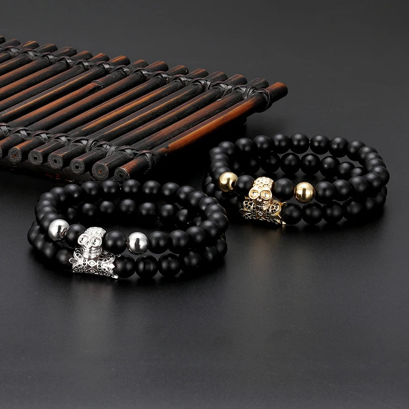 2 шт./компл. из микро Инкрустированного циркония Таро браслета растягивающийся