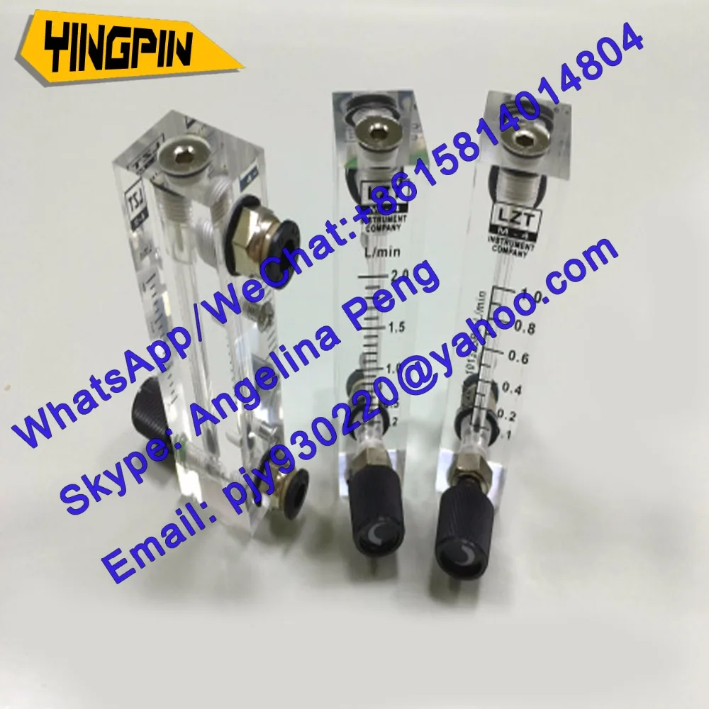 

LZT-4T 1-4 LPM (1-4 L/min ) Square Panel Gas liquid Flowmeter Flow Meter rotameter LZT4T Tools Flow Measuring