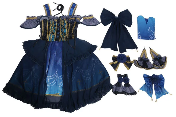 Zhomecos Amine BanG Dream Roselia Udagawa Ako костюм для косплея 4th платье полный комплект костюмы |