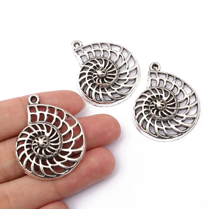 10 шт спиральные раковины морская улитка Очаровательные Подвески для бус