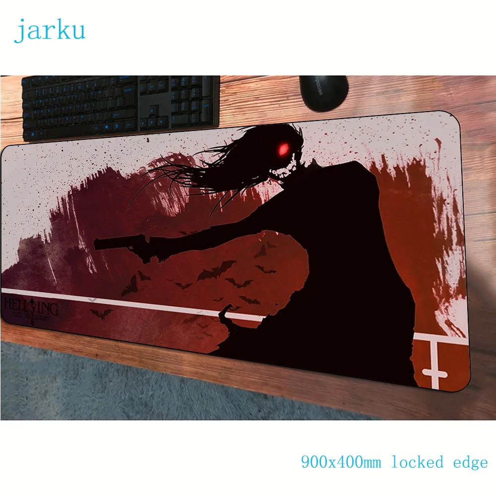 Hellsing коврик для мыши 900x400 мм популярный игровой геймер массовый узор Большие