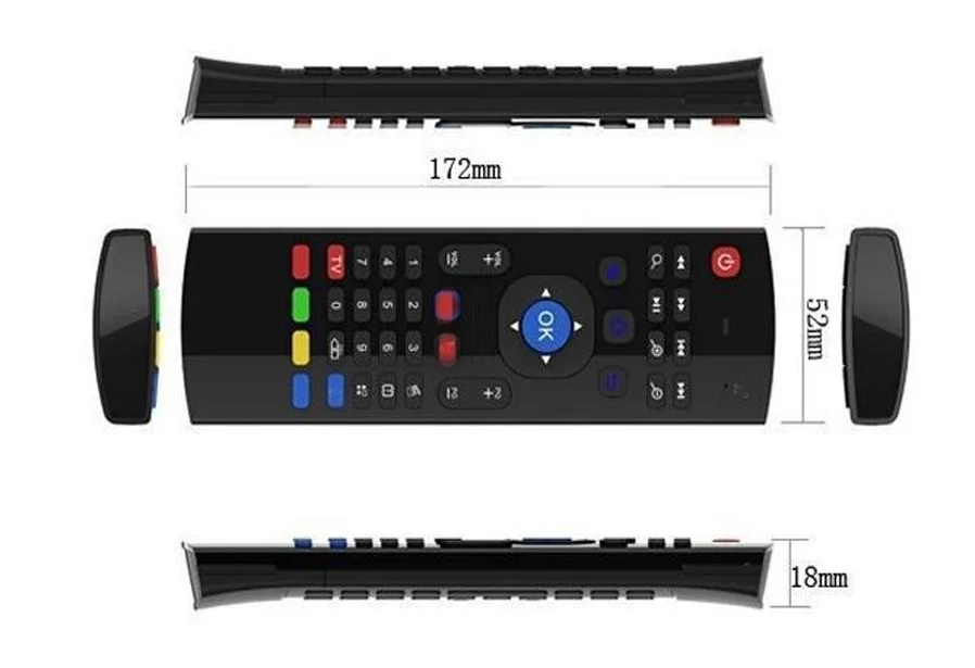 MX3 MX3-A Air mouse мини беспроводная клавиатура умный пульт дистанционного управления 2,4G IR Learning Fly Air mouse для Android tv Box