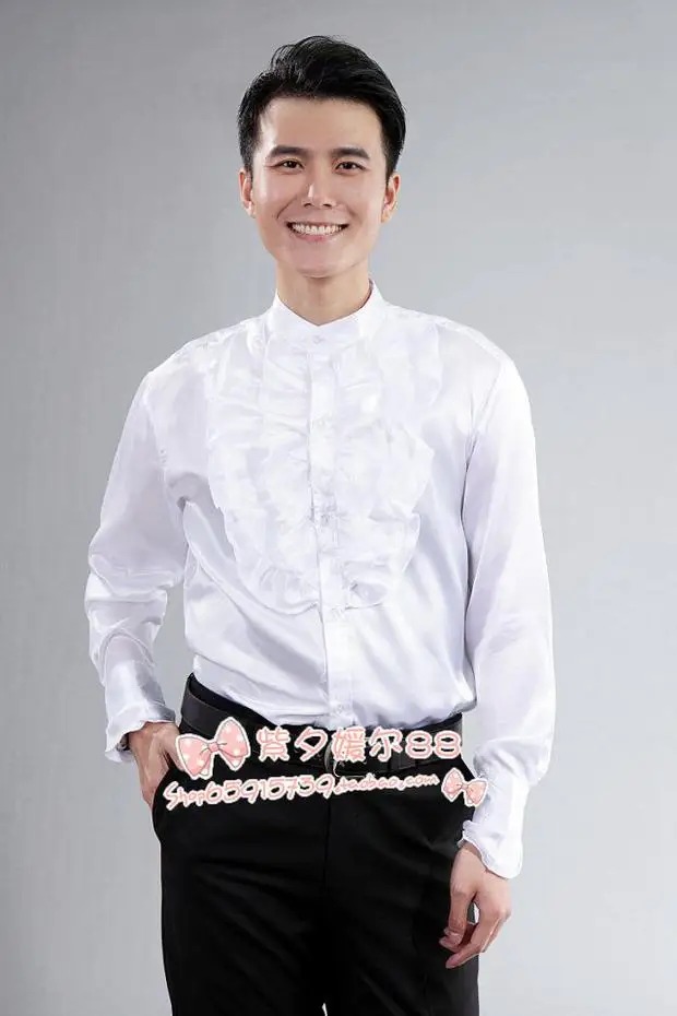 39 44! 2018 Мужская волшебная хозяйственная танцевальная свадебная рубашка женская