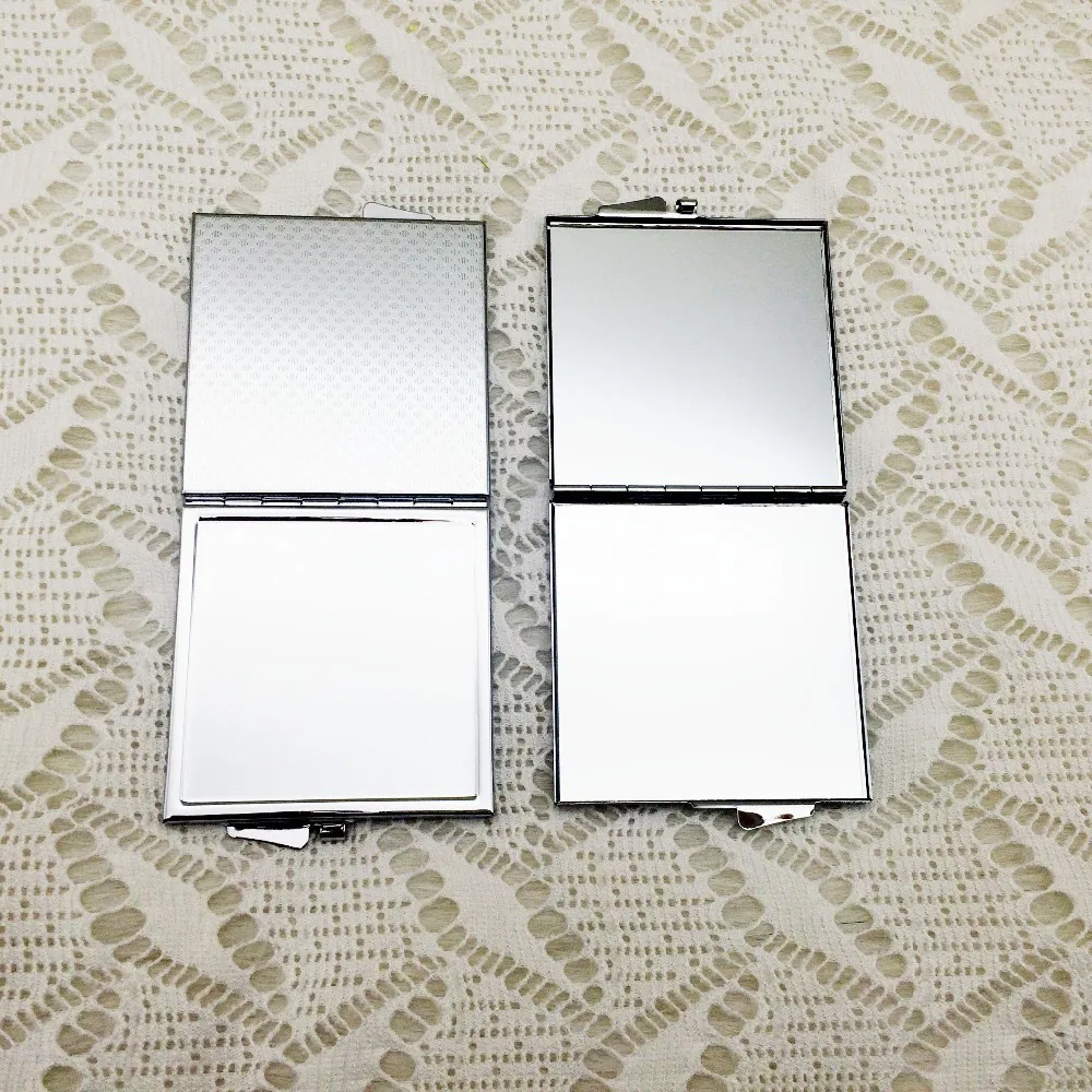 200 шт DIY металлическое карманное зеркало для макияжа складное квадратное