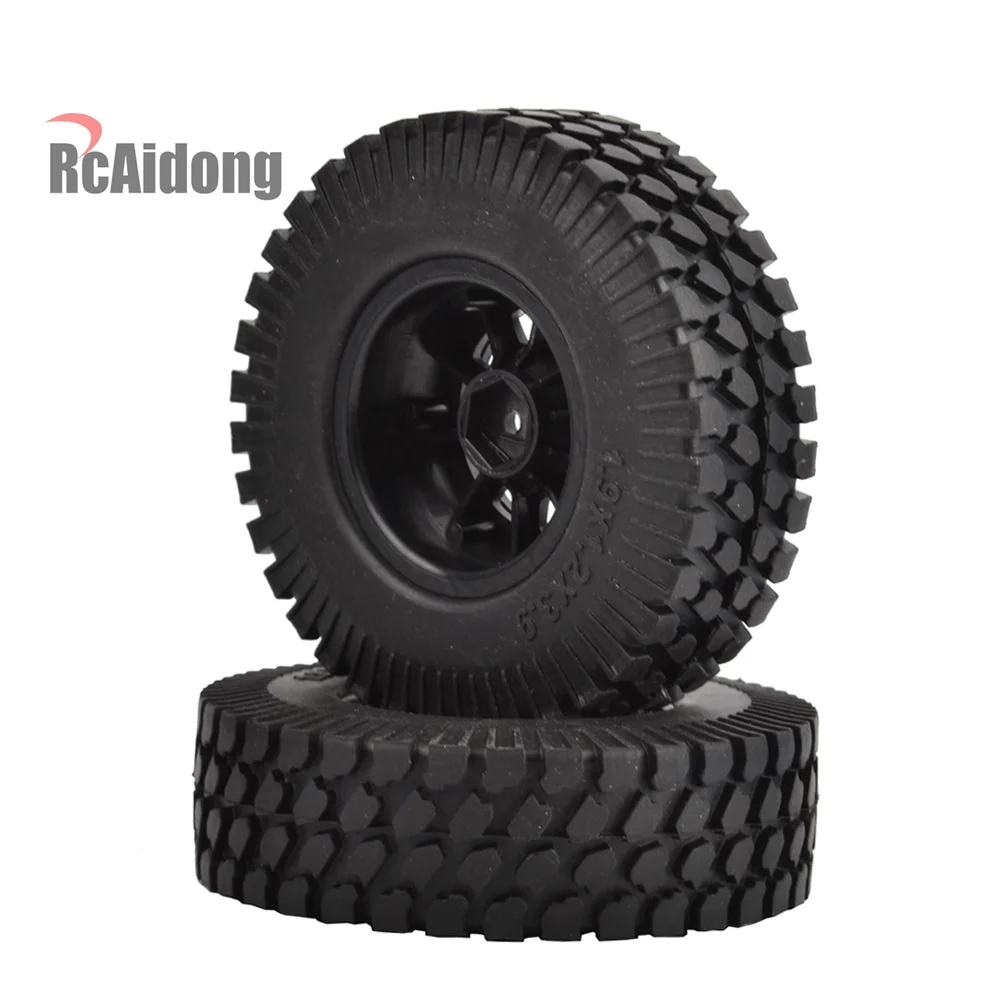 4 шт. 1 9 &quotрезиновые шины и пластиковые Beadlock Обода Колеса для осевого SCX10 D90 Tamiya CC01