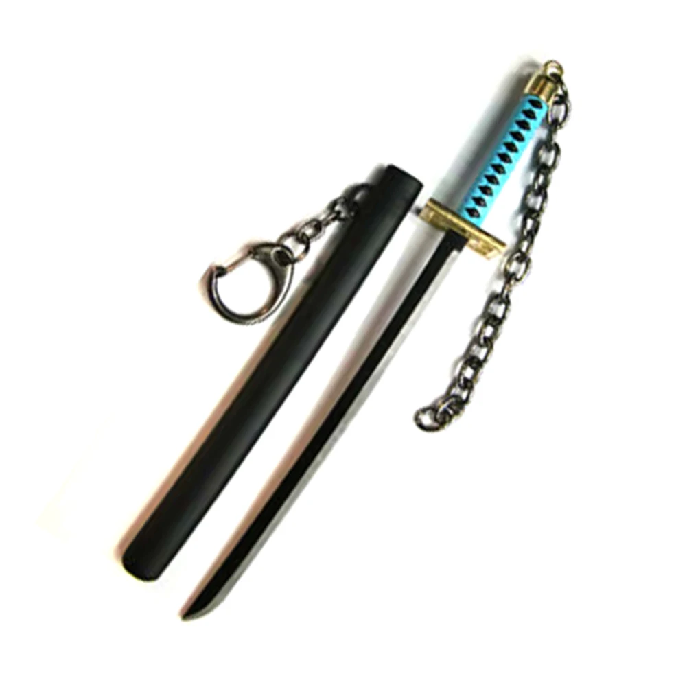 Kuchiki Byakuya Bsarai Bleach Куросаки Ичиго Кучики Бьякуя ичимару Gin Ulquiorra cifer 16 см/6.3in Косплей Меч Модель брелок кольцо - Цвет: Kuchiki Byakuya