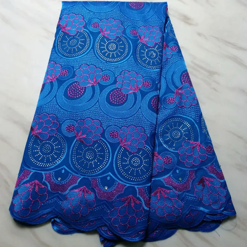 

2019 High quality embroidery cord African Guipure Cotton Swiss Cord French lace Fabric for Dress Gift 5yards/lot LPL11217