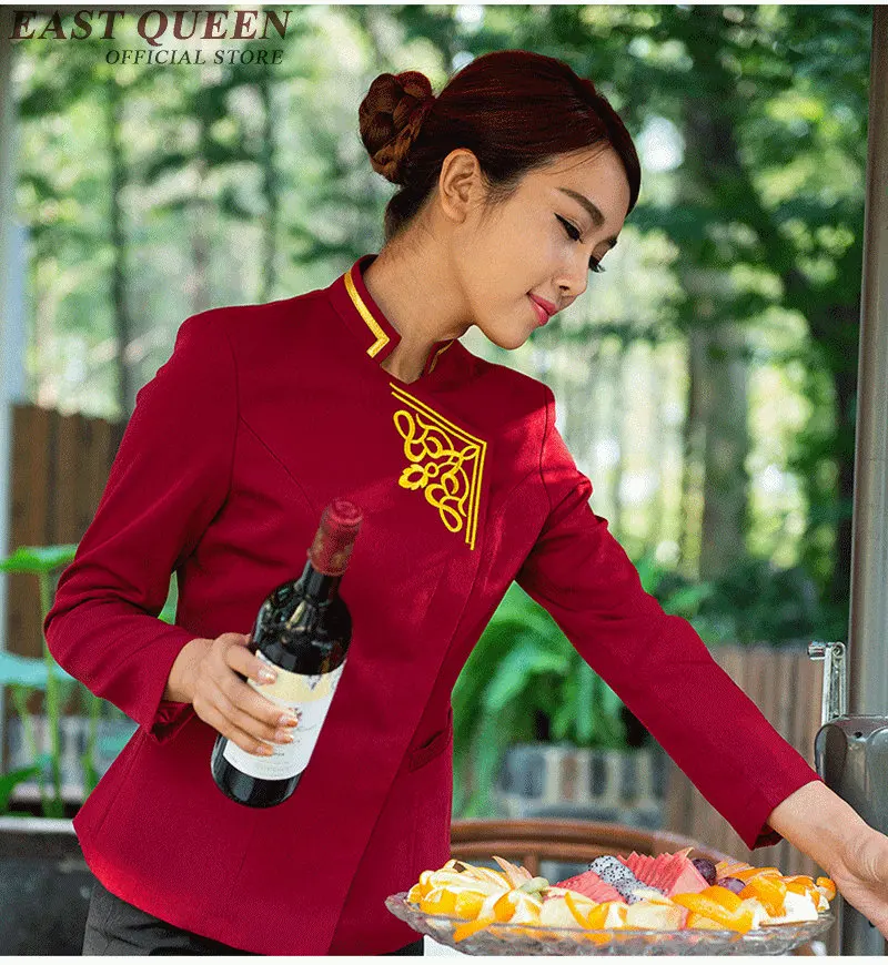 Ресторан униформа официантки s Отель новый дизайн для официантов NN0174 W|restaurant waitress