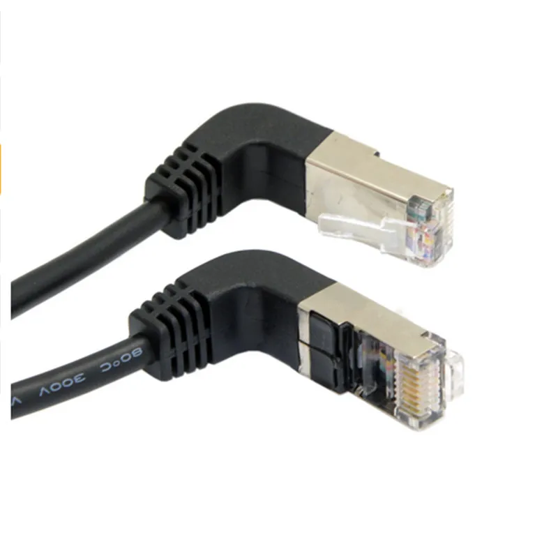 90 градусов Подпушка и вверх под углом 8P8C ftp stp utp cat 5e lan ethernet сетевой кабель патч