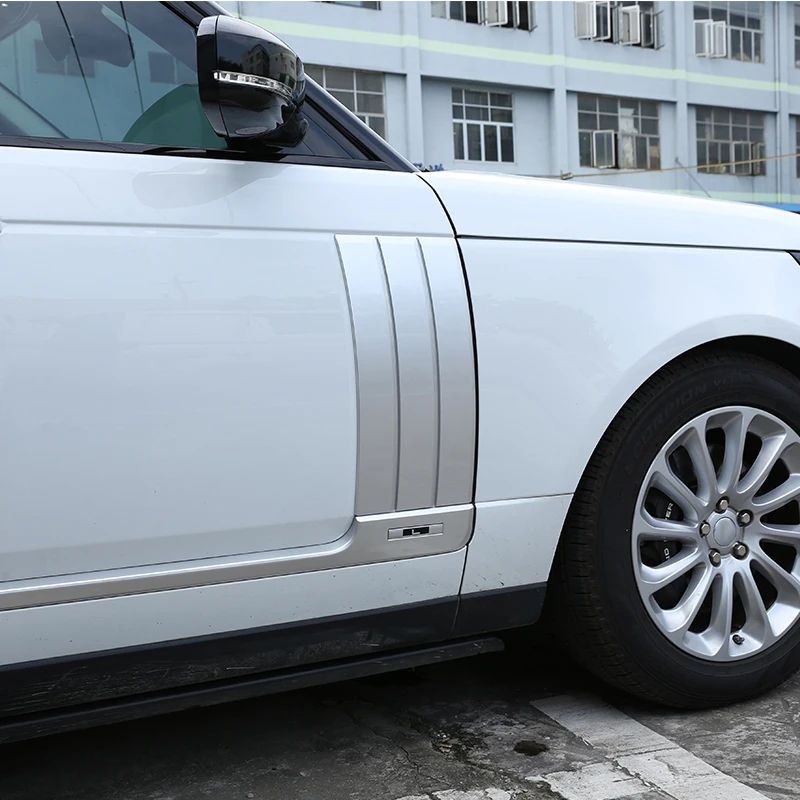 2 шт. для Land Rover Range Rover Vogue- АБС ХРОМ автомобиля боковой двери вентиляционные отверстия комплект обшивки аксессуары