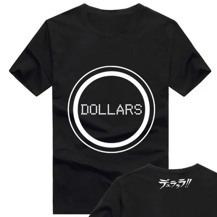 1 Высокая-Q унисекс Орри DuRaRaRa! Ikebukuro Orihara Изая футболка Топы дышащие свободные любителей хлопка футболка - Цвет: 1