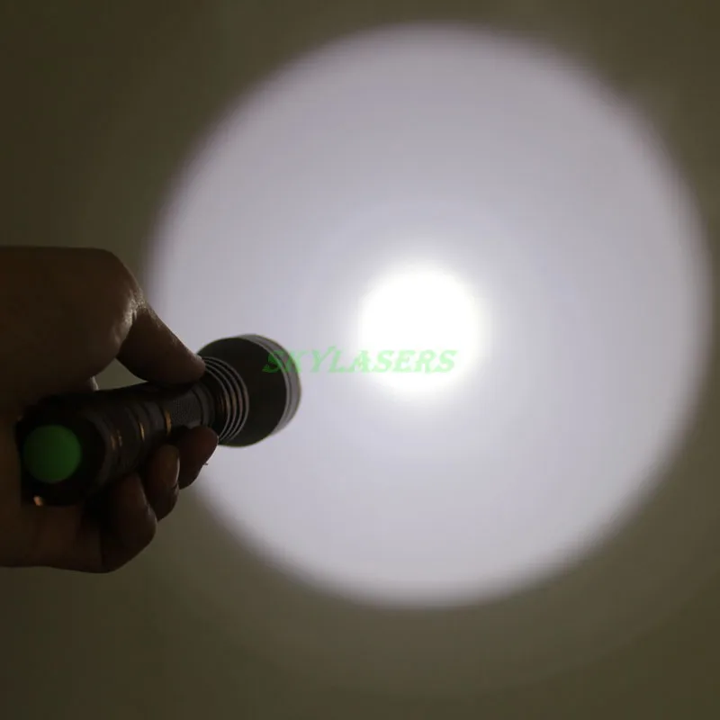 Новая версия C7 Cree XM-L T6 2000LM 5-режиме Long shoot Белый LED Фонарик Факел (1x18650) | Лампы и