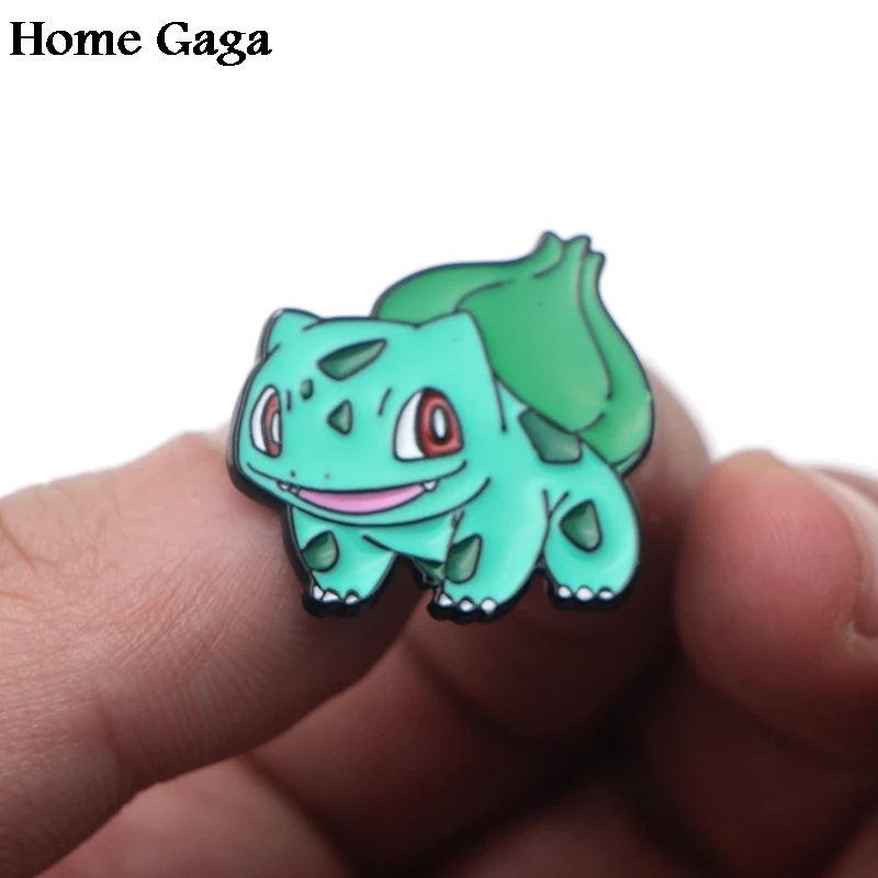 Homegaga карманные монстры Bulbasaur цинковые булавки для рюкзака одежда медаль для сумки рубашки значки броши для мужчин и женщин D1715