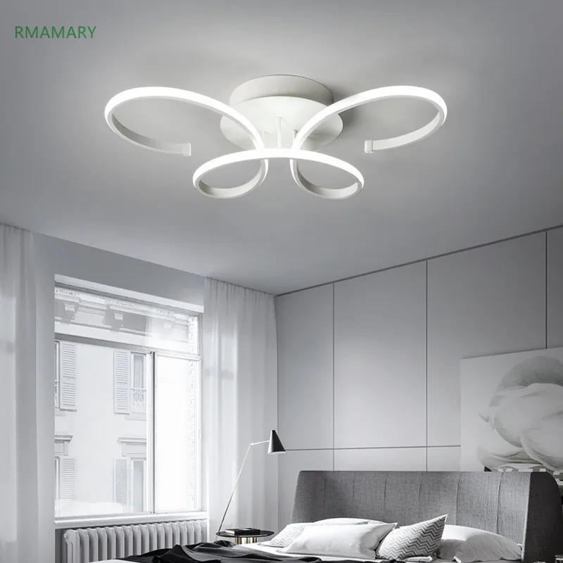 Bedroom chandelier simple modern warm romantic led living room children's study Led lamps 110-220V free shipping | Лампы и