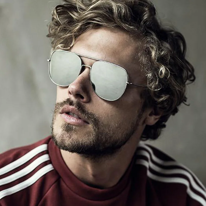 Мужские солнцезащитные очки сексуальные женские модные 2019 с петлей изогнутые UV400